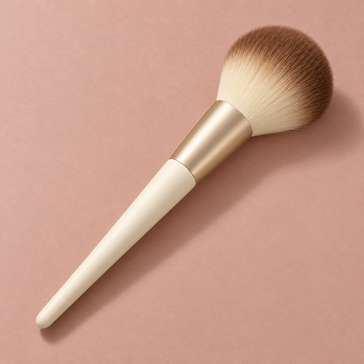 Cloud Dome Powder Brush — reverse-angle view on dusty rose
