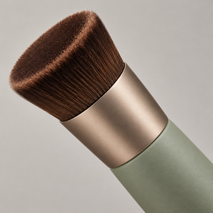 Flat Top Buffing Brush — brush head and ferrule detail