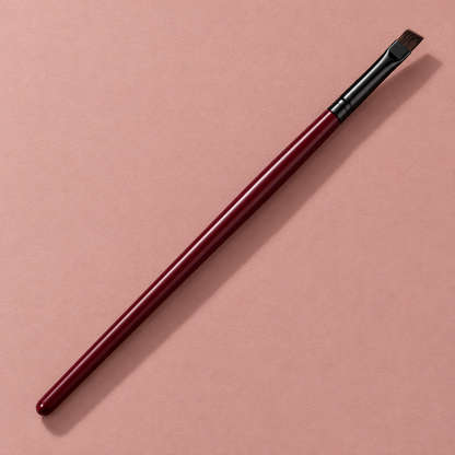 Angled Liner Brush — reverse-angle view on dusty rose