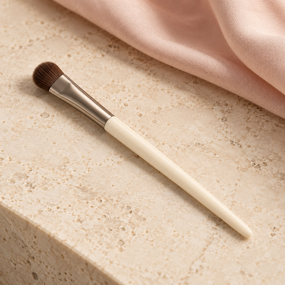 Smudge Brush on a styled vanity