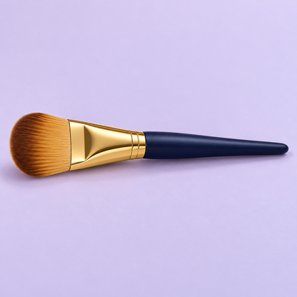 Flat Paddle Foundation Brush — side view on lilac