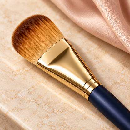 Flat Paddle Foundation Brush — head and construction detail